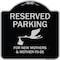 Signmission Designer Series-Reserved Parking For New Mothers & Mothers To-be, 18" x 18", BS-1818-9762 A-DES-BS-1818-9762 - alternate 1